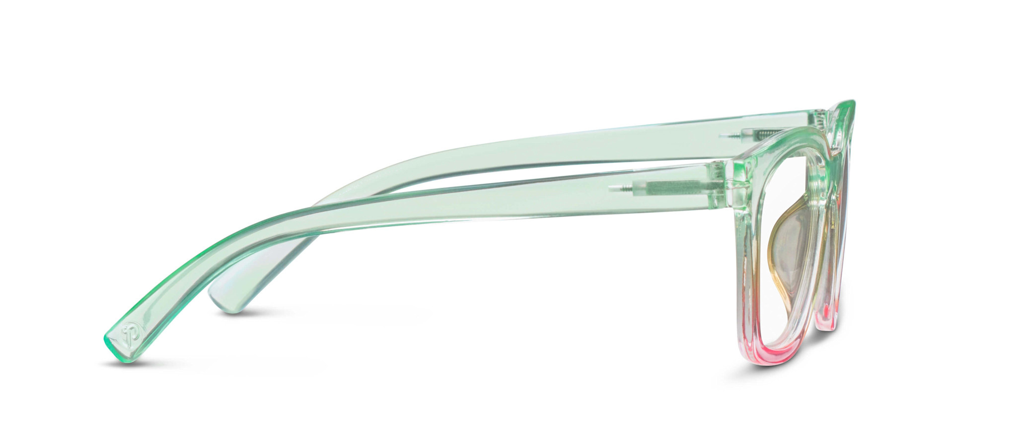 Peepers Mint/Pink Clear Horizon Blue Light Reading Glasses