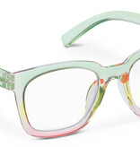 Peepers Mint/Pink Clear Horizon Blue Light Reading Glasses