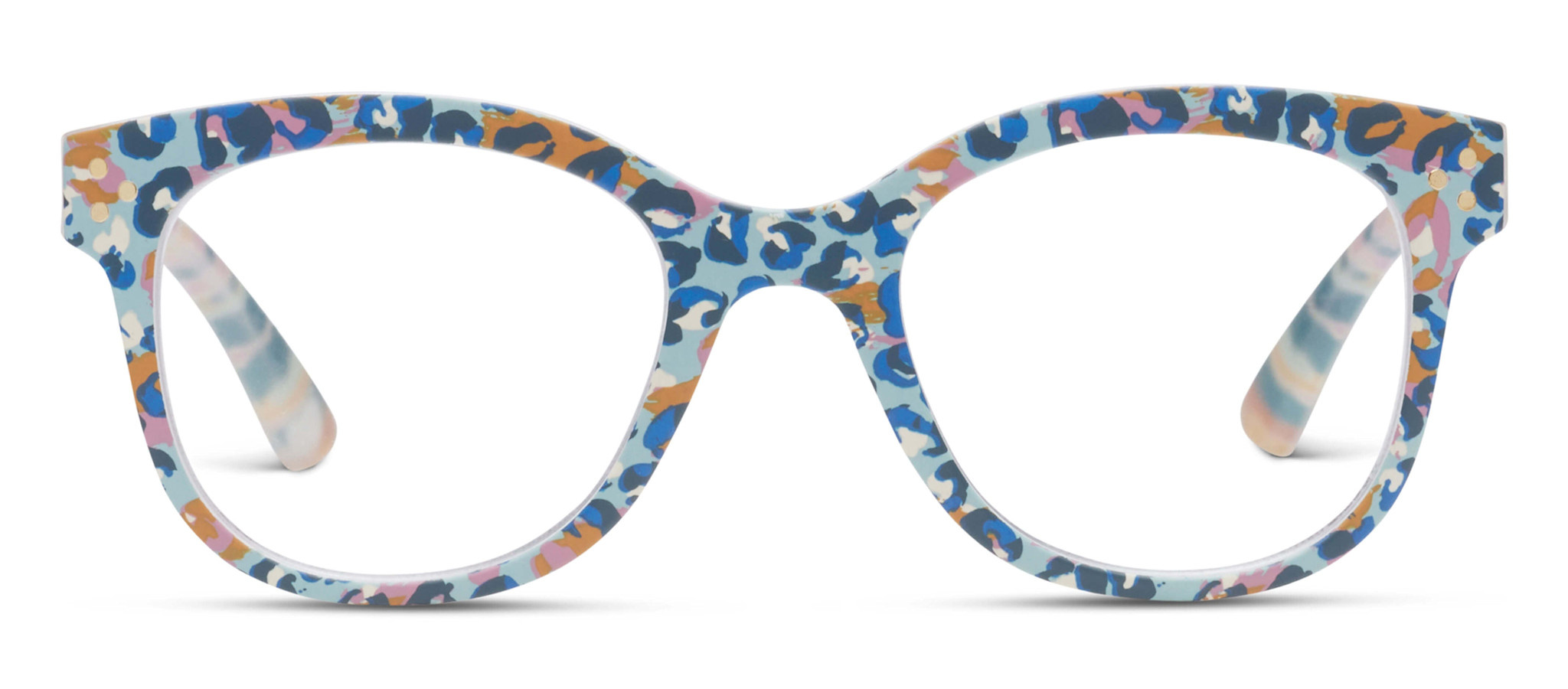 Peepers Blue Leopard Oasis Blue Light Reading Glasses
