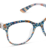 Peepers Blue Leopard Oasis Blue Light Reading Glasses