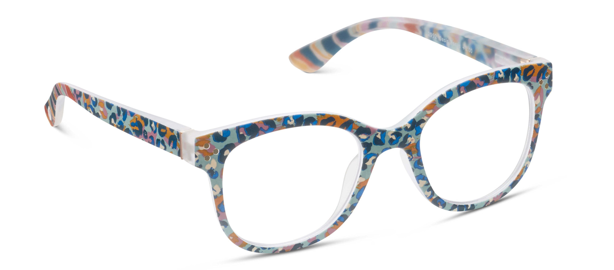 Peepers Blue Leopard Oasis Blue Light Reading Glasses