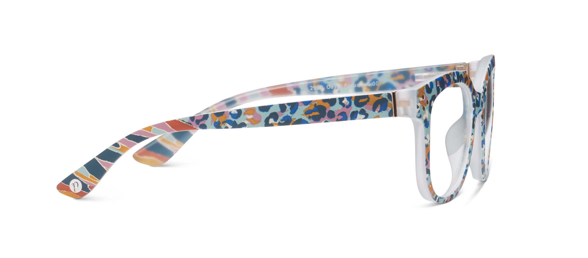 Peepers Blue Leopard Oasis Blue Light Reading Glasses