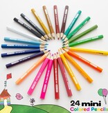 BAZIC Products 24 Mini Colored Pencils