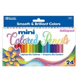 BAZIC Products 24 Mini Colored Pencils