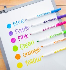 Fine Tip Bright Color Dry-Erase Marker (6/Pack)