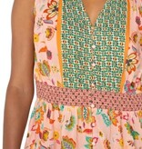 Liverpool Los Angeles sleeveless woven top w smocked waist