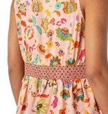 Liverpool Los Angeles sleeveless woven top w smocked waist