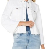 Liverpool Los Angeles jacket w fray hem & wide sleeve