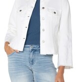 Liverpool Los Angeles jacket w fray hem & wide sleeve