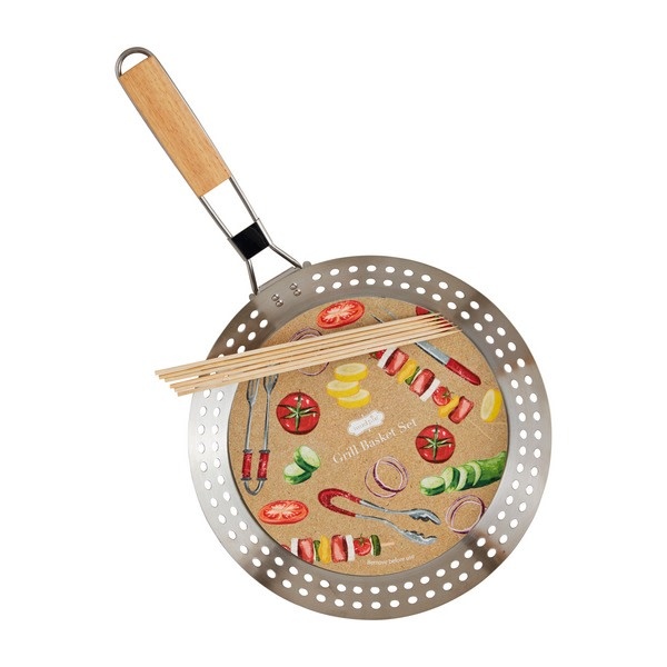 Mudpie GRILL BASKET SERVING TOOL SET