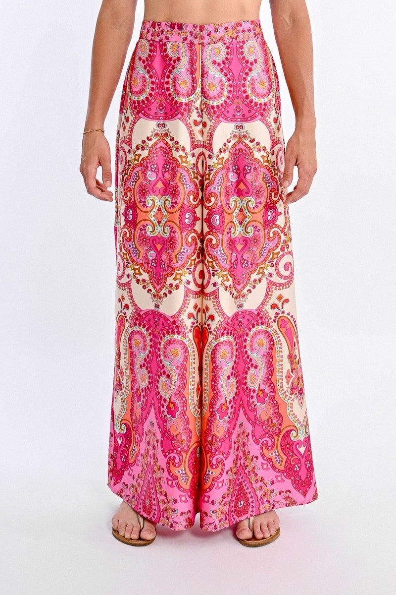 Molly Bracken Pink Daphne  Ladies Woven Pants