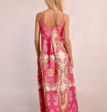 Molly Bracken Pink Daphne Ladies Woven Dress