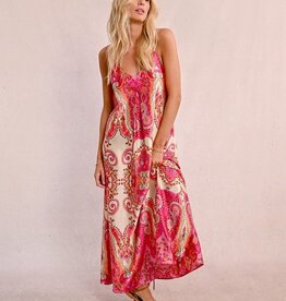 Molly Bracken Pink Daphne Ladies Woven Dress