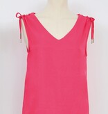 Molly Bracken Pink Ladies Woven Top