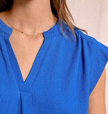 Molly Bracken Blue Ladies Knitted Top
