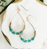 Lou & Co. Turquoise Beaded Teardrop Earrings