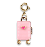 Charm It! Gold Suitcase Charm