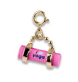 Charm It! Gold Yoga Mat Charm