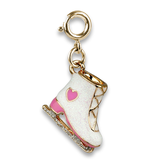 Charm It! Gold Glitter Ice Skate Charm