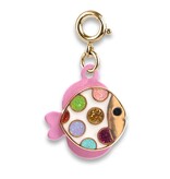 Charm It! Gold Glitter Tropical Fish Charm