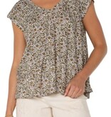 Liverpool Los Angeles short slv dolman tie back knit top