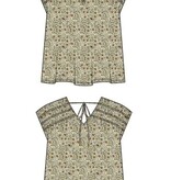 Liverpool Los Angeles short slv dolman tie back knit top