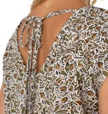 Liverpool Los Angeles short slv dolman tie back knit top