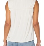 Liverpool Los Angeles sleeveless shirred detail knit top