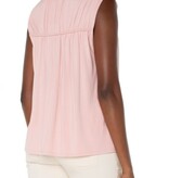 Liverpool Los Angeles sleeveless shirred detail knit top