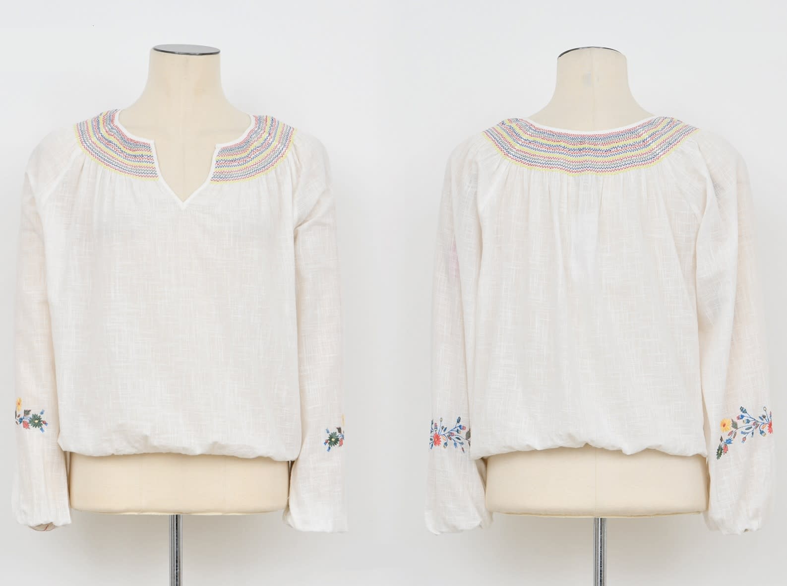 Molly Bracken EMBROIDERED BOHEMIAN BLOUSE