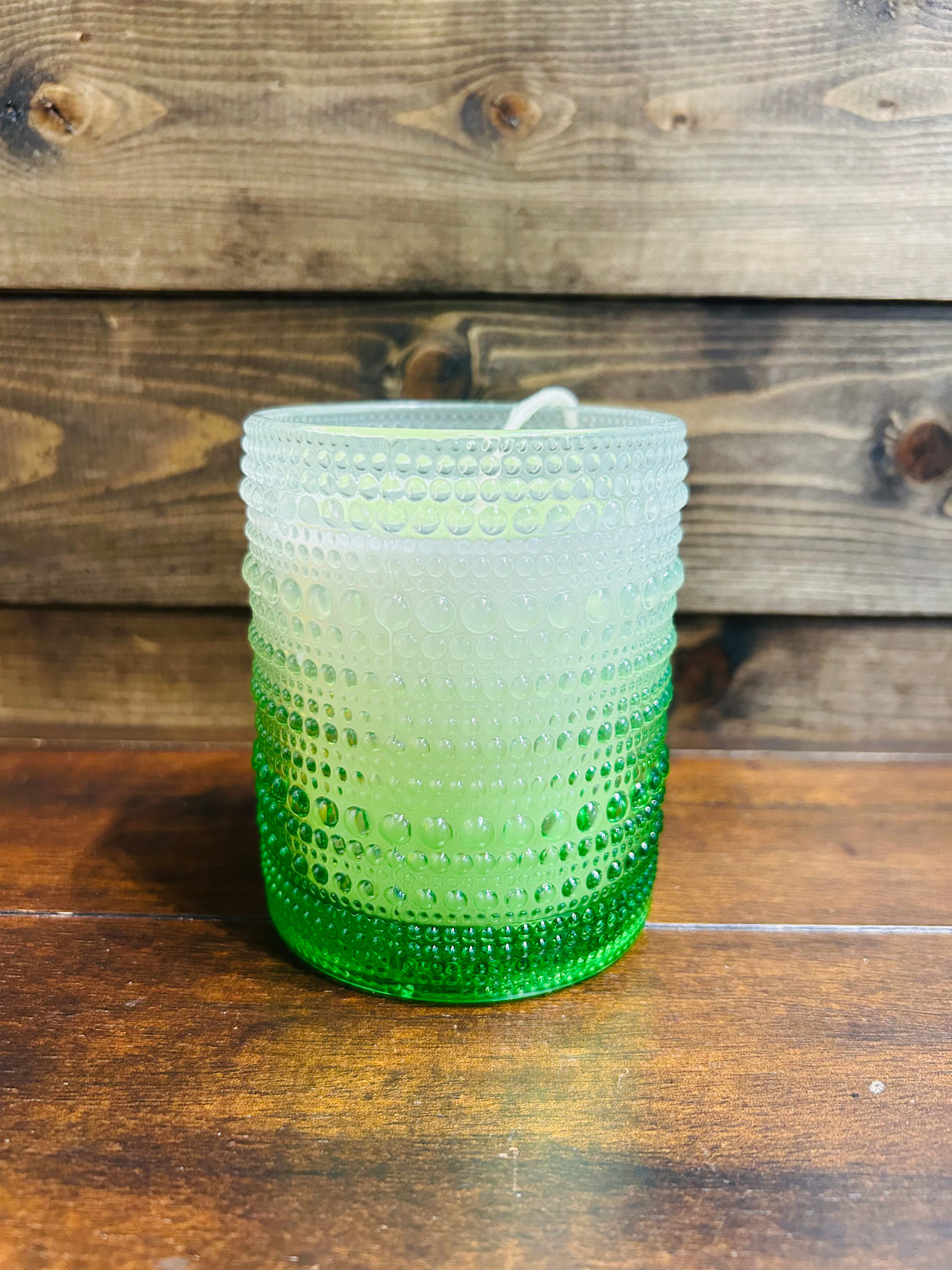 DW Candles Frozen Coconut Mojito Candle in Ombre Hobnail Jar 8.1 oz