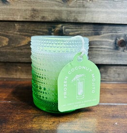 DW Candles Frozen Coconut Mojito Candle in Ombre Hobnail Jar 8.1 oz