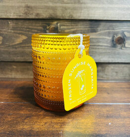 DW Candles Frozen Sunrise Margarita Candle in Ombre Hobnail Jar 8.1 oz