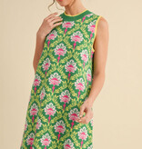 Jodifl Green Mix Geometric Print Knit Dress