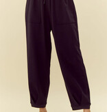 Jodifl Black Solid Jogger Pants