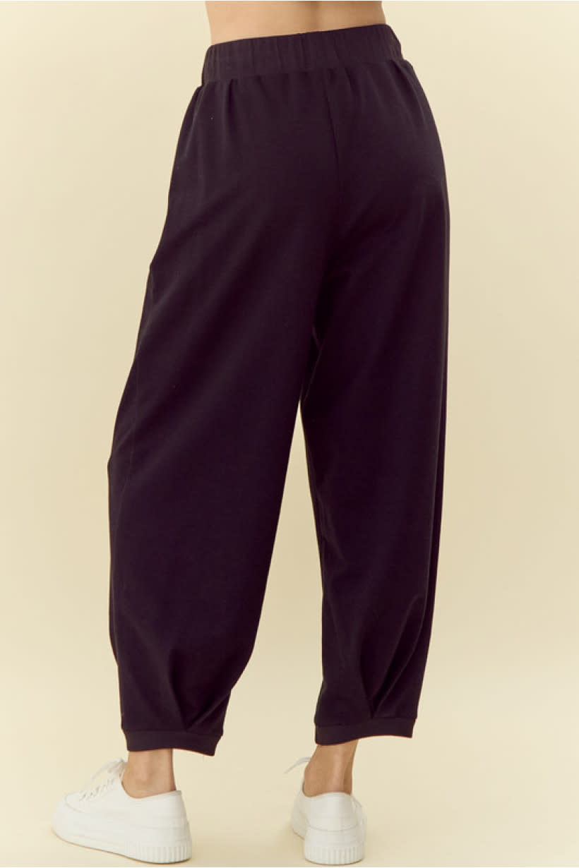 Jodifl Black Solid Jogger Pants