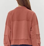 Jodifl Dark Mauve Cropped Top Pullover