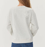 Jodifl H. Grey Star Patch Sweatshirt Top