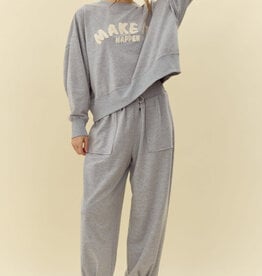 Jodifl H. Grey Solid Jogger Pants