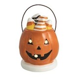 Mudpie PUMPKIN BASKET LIGHT UP SITTER
