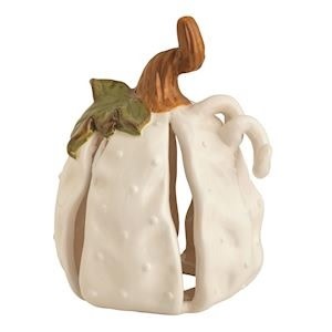 Mudpie LG TEXTURED STONEWARE PUMPKIN