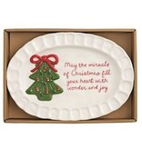 Mudpie TREE XMAS SENTIMENT PLATE
