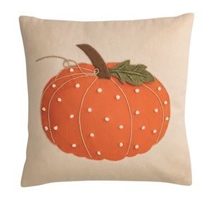 Mudpie SQUARE FRENCH KNOT PILLOW