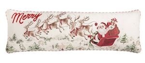 Mudpie SANTA SCENE LONG PILLOW