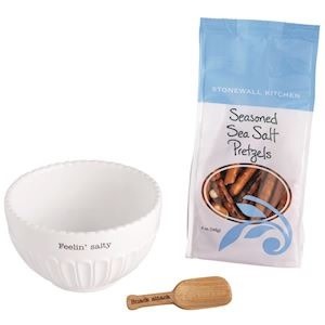 Mudpie PRETZEL GOURMET SNACK BOWL