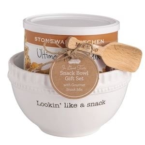 Mudpie SNACK MIX GOURMET SNACK BOWL GIFT SET