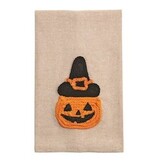 Mudpie PUMPKIN HALLOWEEN ROPE TOWEL