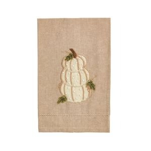 Mudpie STACKED PUMPKIN FRENCH KNOT TOWEL