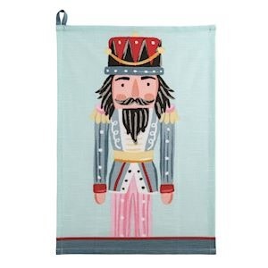 Mudpie BLUE XMAS NUTCRACKER TOWEL