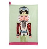 Mudpie GREEN XMAS NUTCRACKER TOWEL